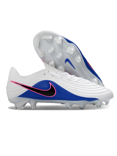 Men's Nike Tiempo Legend 11 Elite FG Firm Ground Low-Tops Football Boots - White/Electric Blue/Fusion Pink