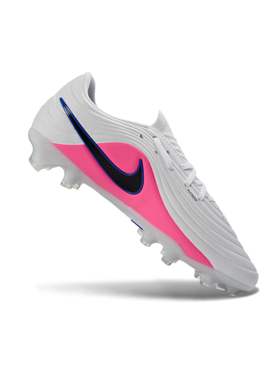 Men's Nike Tiempo Legend 11 Elite FG Firm Ground Low-Tops Football Boots - White/Electric Blue/Fusion Pink