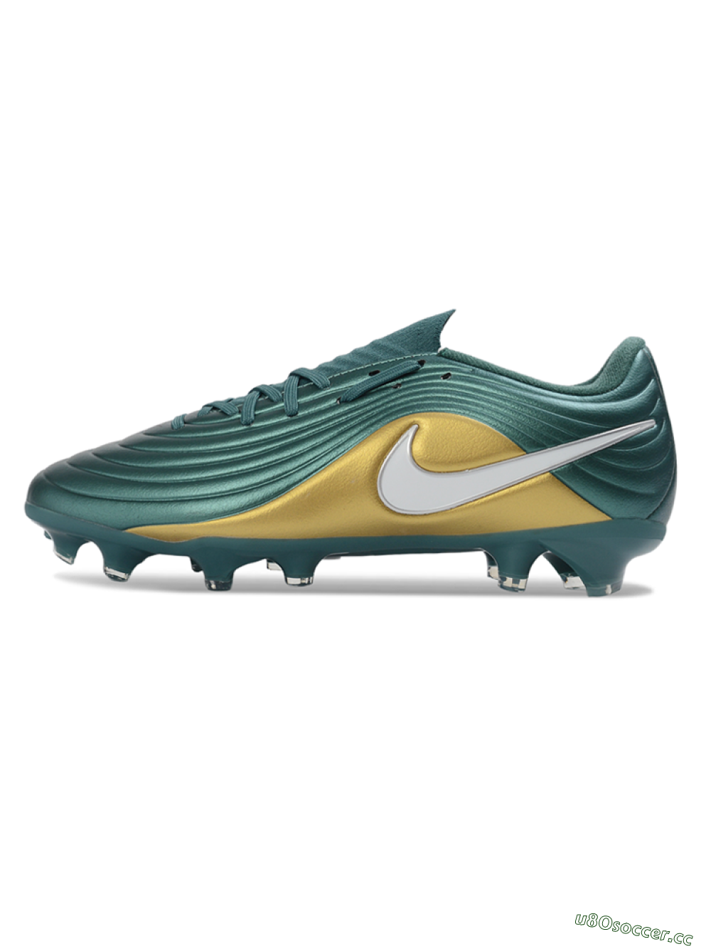 Men's Nike Tiempo Legend 11 Elite FG Firm Ground Low-Tops Football Boots - Teal/Luminous Gold/Metallic Silver 0