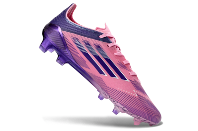 Unisex Adidas F50 Elite FG Firm Ground Low-Tops Football Boots - Pink/Vivid Purple/Soft Pink