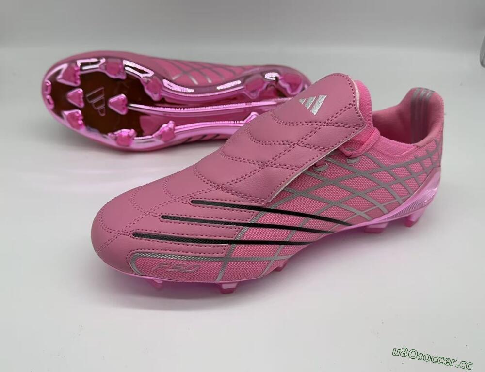 Men's Adidas F50 Elite FG Firm Ground Low-Tops Football Boots - Pink/Soft Rose/Glossy Blush