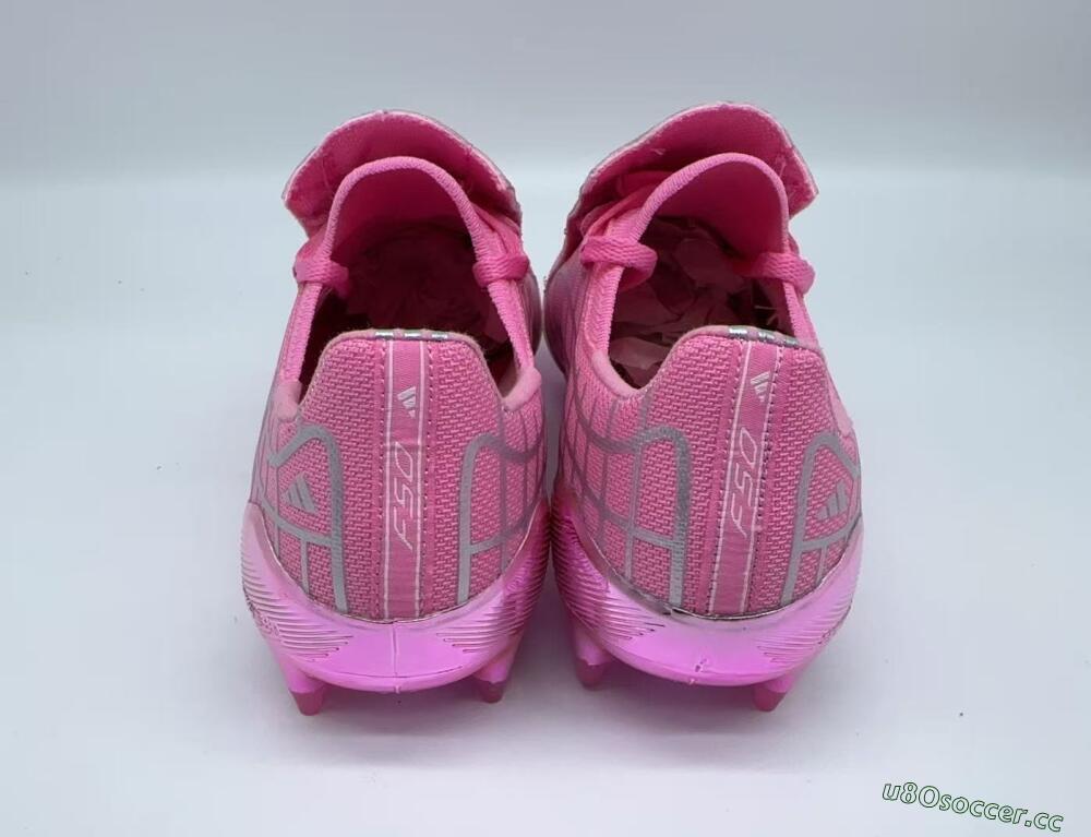 Men's Adidas F50 Elite FG Firm Ground Low-Tops Football Boots - Pink/Soft Rose/Glossy Blush