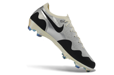 Unisex Patta United x Nike Air Zoom Mercurial Vapor 16 Elite FG Firm Ground Low-Tops Football Boots - Black/Metallic Silver/Neutral Grey