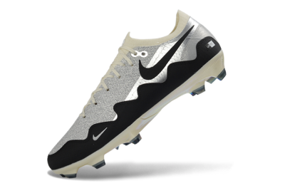 Unisex Patta United x Nike Air Zoom Mercurial Vapor 16 Elite FG Firm Ground Low-Tops Football Boots - Black/Metallic Silver/Neutral Grey