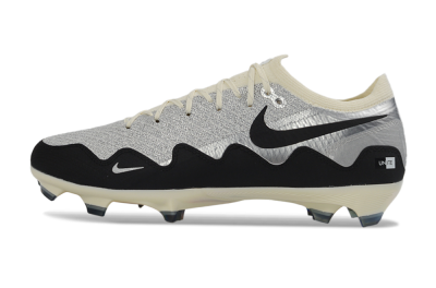Unisex Patta United x Nike Air Zoom Mercurial Vapor 16 Elite FG Firm Ground Low-Tops Football Boots - Black/Metallic Silver/Neutral Grey