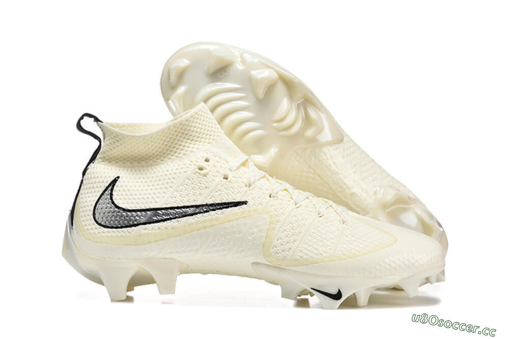 Men's Nike Magista Obra FG Firm Ground High-Tops Football Boots - Ivory/Ivory/Black 2