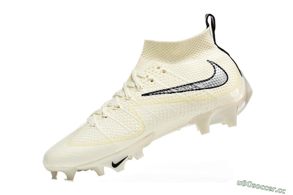 Men's Nike Magista Obra FG Firm Ground High-Tops Football Boots - Ivory/Ivory/Black 8