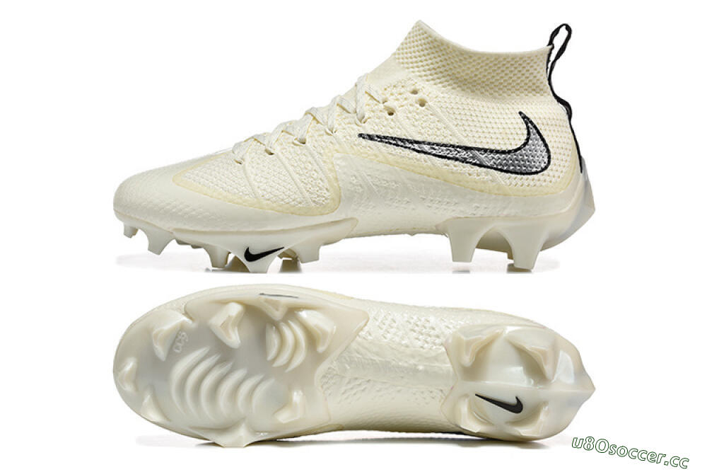 Men's Nike Magista Obra FG Firm Ground High-Tops Football Boots - Ivory/Ivory/Black 1