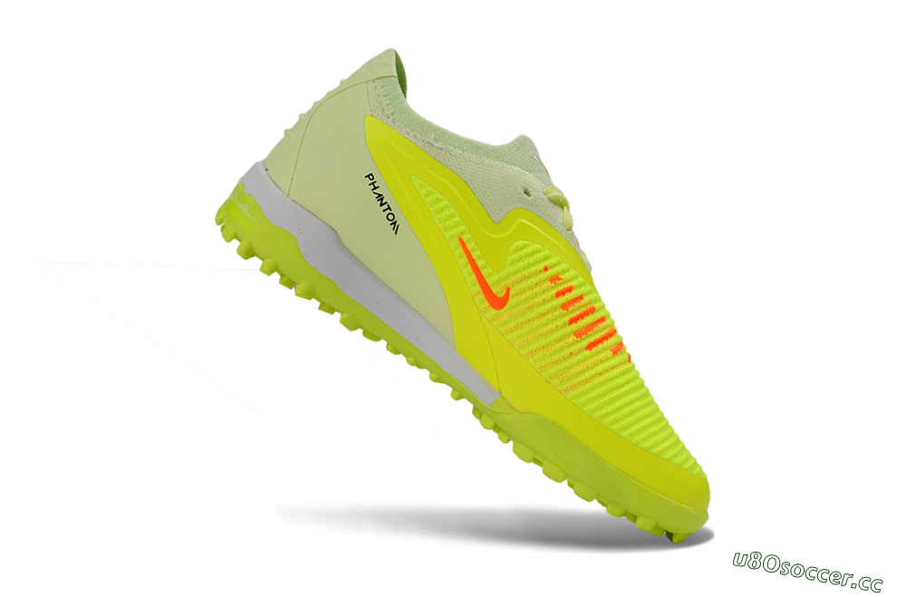 Kids Nike Phantom 6 Elite Low TF Artificial Turf Low-Tops Football Shoes - Yellow/Lime Burst/Black 3
