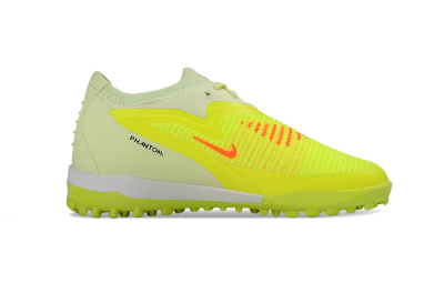 Kids Nike Phantom 6 Elite Low TF Artificial Turf Low-Tops Football Shoes - Yellow/Lime Burst/Black