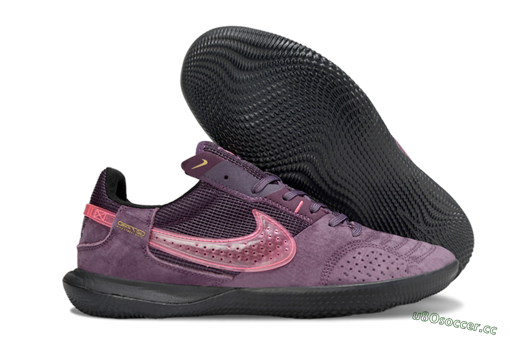Unisex Nike Street Gato IC Indoor & Futsal Low-Tops Football Shoes - Purple/Dark Orchid/Pink Blush 2