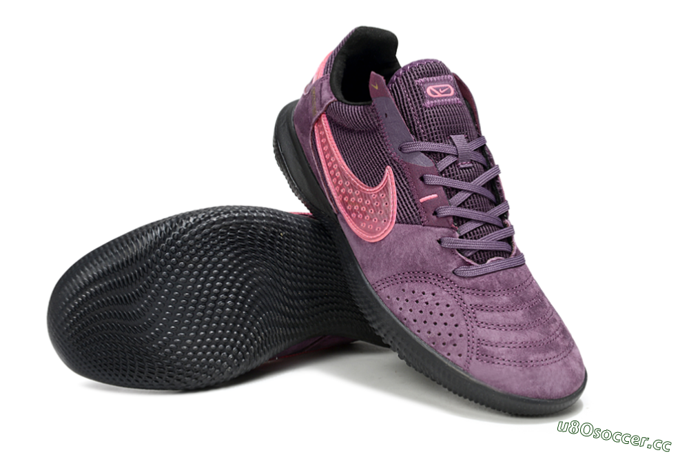 Unisex Nike Street Gato IC Indoor & Futsal Low-Tops Football Shoes - Purple/Dark Orchid/Pink Blush 3