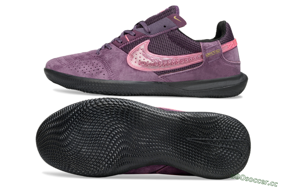 Unisex Nike Street Gato IC Indoor & Futsal Low-Tops Football Shoes - Purple/Dark Orchid/Pink Blush 1