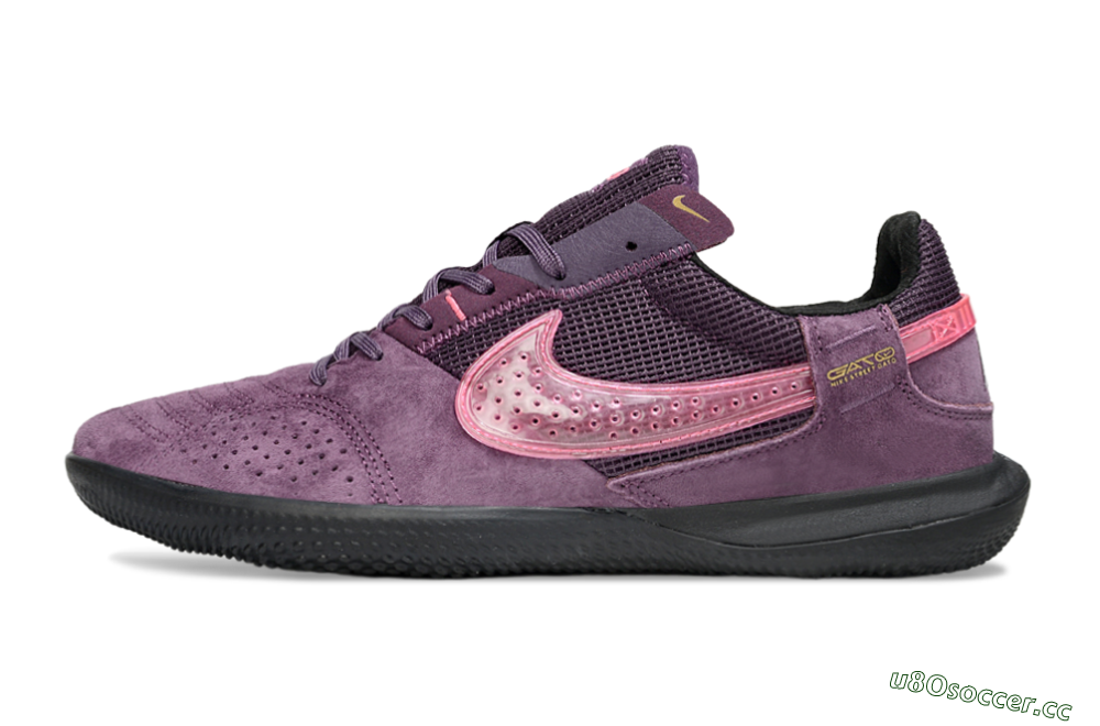 Unisex Nike Street Gato IC Indoor & Futsal Low-Tops Football Shoes - Purple/Dark Orchid/Pink Blush 0