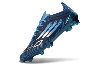 Unisex Adidas F50 Elite FG Firm Ground Low-Tops Football Boots - Blue/Deep Ocean/Sky Blue