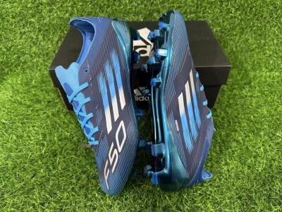 Unisex Adidas F50 Elite FG Firm Ground Low-Tops Football Boots - Blue/Deep Ocean/Sky Blue