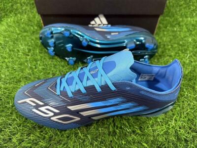 Unisex Adidas F50 Elite FG Firm Ground Low-Tops Football Boots - Blue/Deep Ocean/Sky Blue