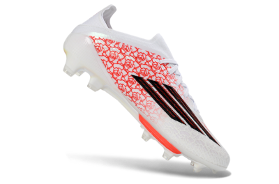 Unisex Adidas F50+ Elite Lightstrike Pro FG Firm Ground Low-Tops Football Boots - White/Crimson Red/Black