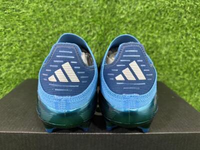 Unisex Adidas F50 Elite Laceless FG Firm Ground Low-Tops Football Boots - Blue/Sky Blue/Navy Blue