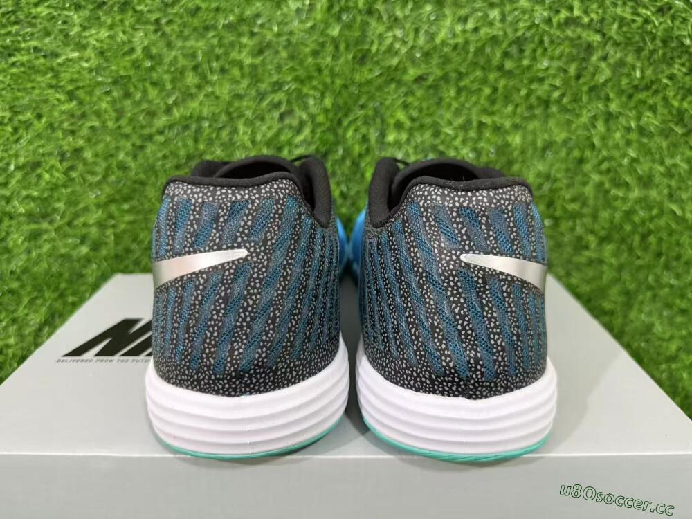 Unisex Nike Lunar Gato 2 IC Indoor & Futsal Low-Tops Football Shoes - Blue/Aqua Blue/Black Metallic