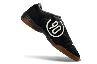 Men's Nike Total 90 III IC Indoor & Futsal Low-Tops Football Shoes - Black/Dark Gray/Rich Brown