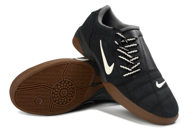 Men's Nike Total 90 III IC Indoor & Futsal Low-Tops Football Shoes - Black/Dark Gray/Rich Brown