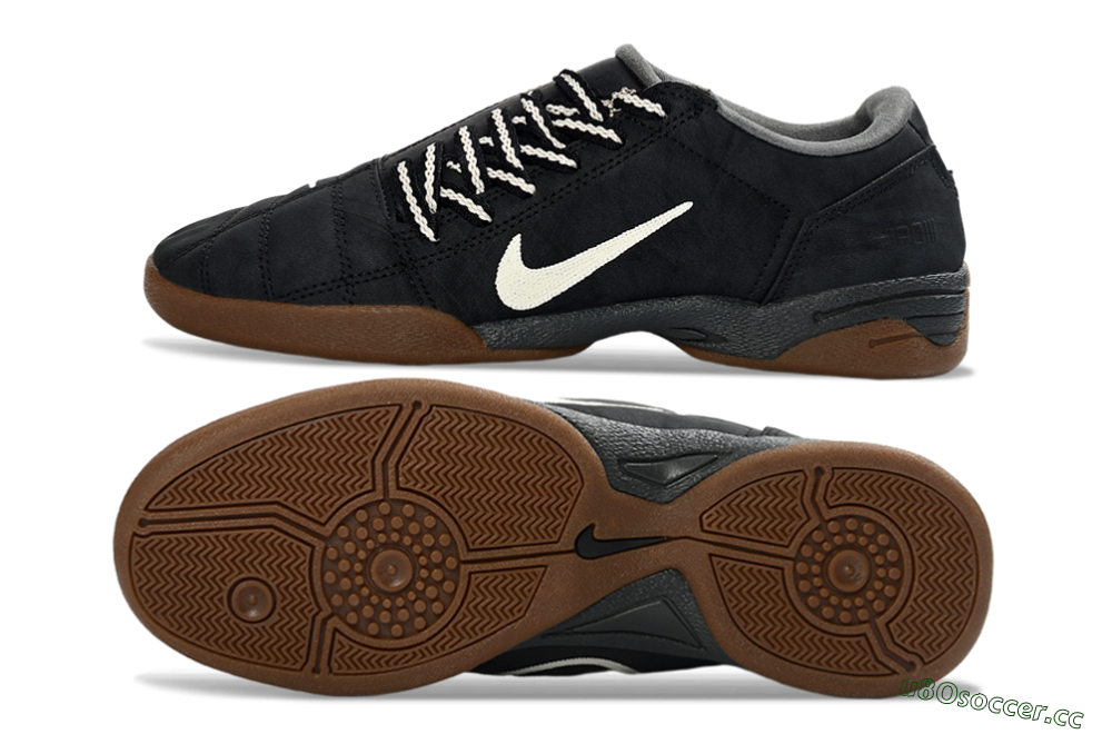 Men's Nike Total 90 III IC Indoor & Futsal Low-Tops Football Shoes - Black/Dark Gray/Rich Brown 1