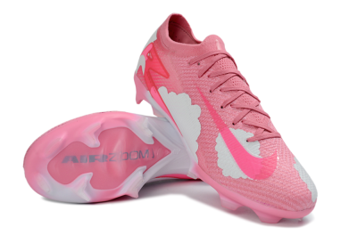 Unisex Nike Air Zoom Mercurial Vapor 16 Elite FG Firm Ground Low-Tops Football Boots - Pink/Bright Pink/Soft White