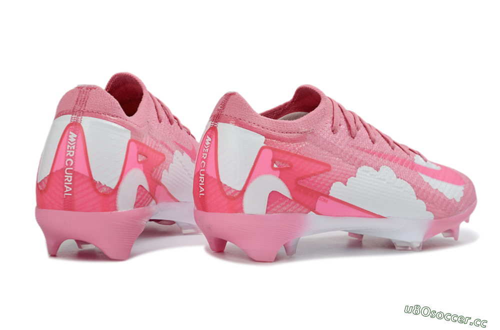 Unisex Nike Air Zoom Mercurial Vapor 16 Elite FG Firm Ground Low-Tops Football Boots - Pink/Bright Pink/Soft White 6