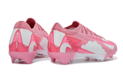 Unisex Nike Air Zoom Mercurial Vapor 16 Elite FG Firm Ground Low-Tops Football Boots - Pink/Bright Pink/Soft White