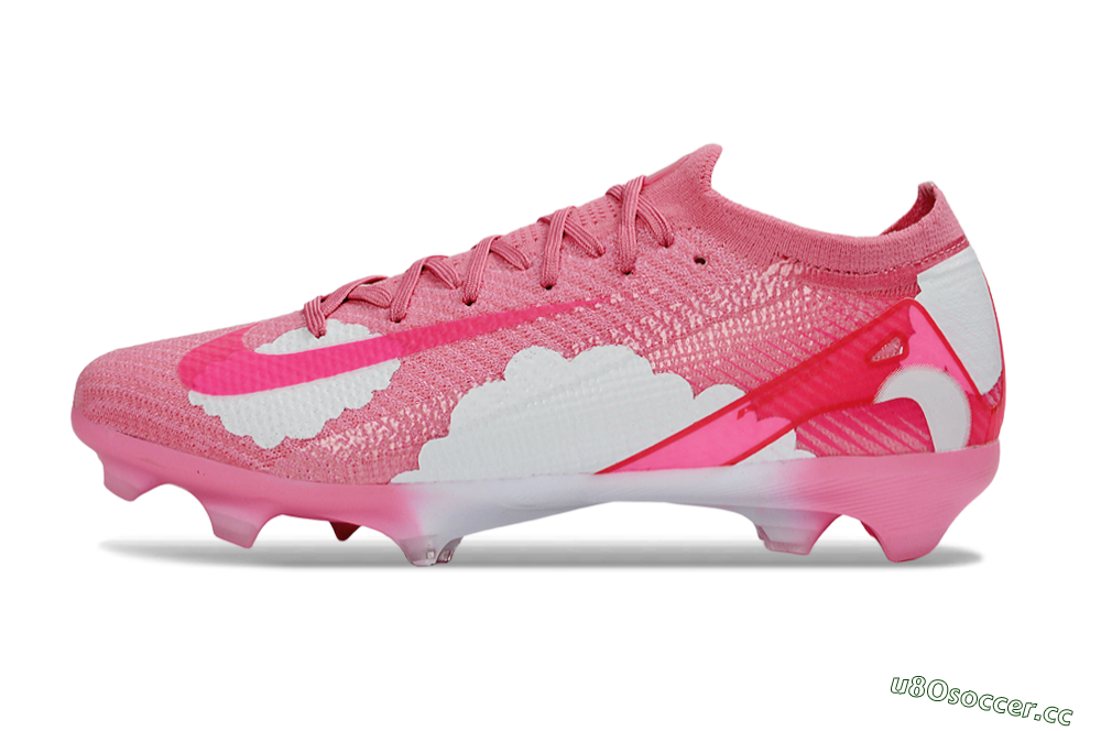 Unisex Nike Air Zoom Mercurial Vapor 16 Elite FG Firm Ground Low-Tops Football Boots - Pink/Bright Pink/Soft White 0