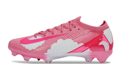 Unisex Nike Air Zoom Mercurial Vapor 16 Elite FG Firm Ground Low-Tops Football Boots - Pink/Bright Pink/Soft White