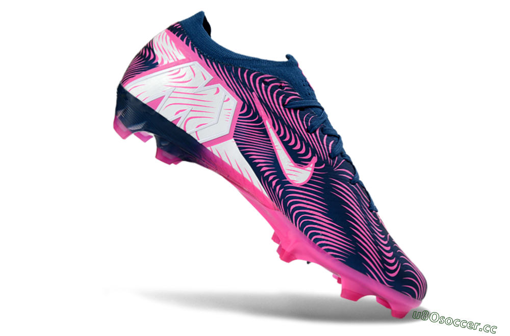 Unisex Nike Air Zoom Mercurial Vapor 16 Elite FG Firm Ground Low-Tops Football Boots - Blue/Electric Pink/Navy Blue 4