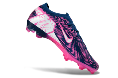 Unisex Nike Air Zoom Mercurial Vapor 16 Elite FG Firm Ground Low-Tops Football Boots - Blue/Electric Pink/Navy Blue