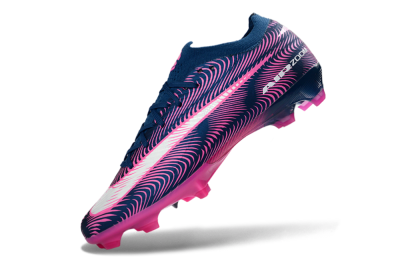Unisex Nike Air Zoom Mercurial Vapor 16 Elite FG Firm Ground Low-Tops Football Boots - Blue/Electric Pink/Navy Blue