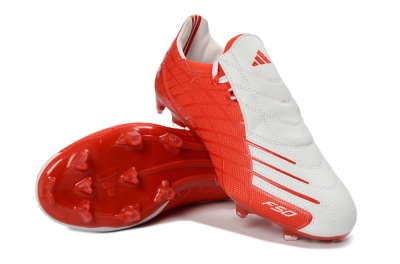 Men's Adidas F50 Elite FG Firm Ground Low-Tops Football Boots - Red/Bright Red/White