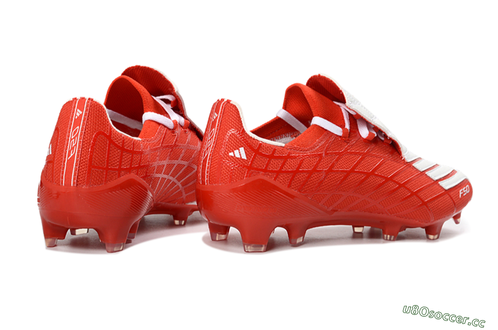 Men's Adidas F50 Elite FG Firm Ground Low-Tops Football Boots - Red/Bright Red/White 6