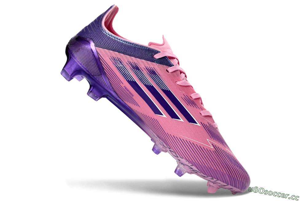 Men's Adidas F50 Elite FG Firm Ground Low-Tops Football Boots - Pink/Lavender Wave/Power Purple 4