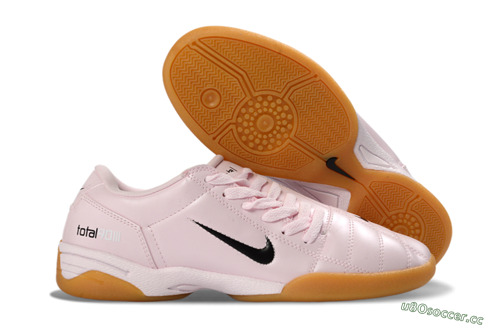 Men's Nike Total 90 III IC Indoor & Futsal Low-Tops Football Shoes - Pink/Soft Pink/Tan 2