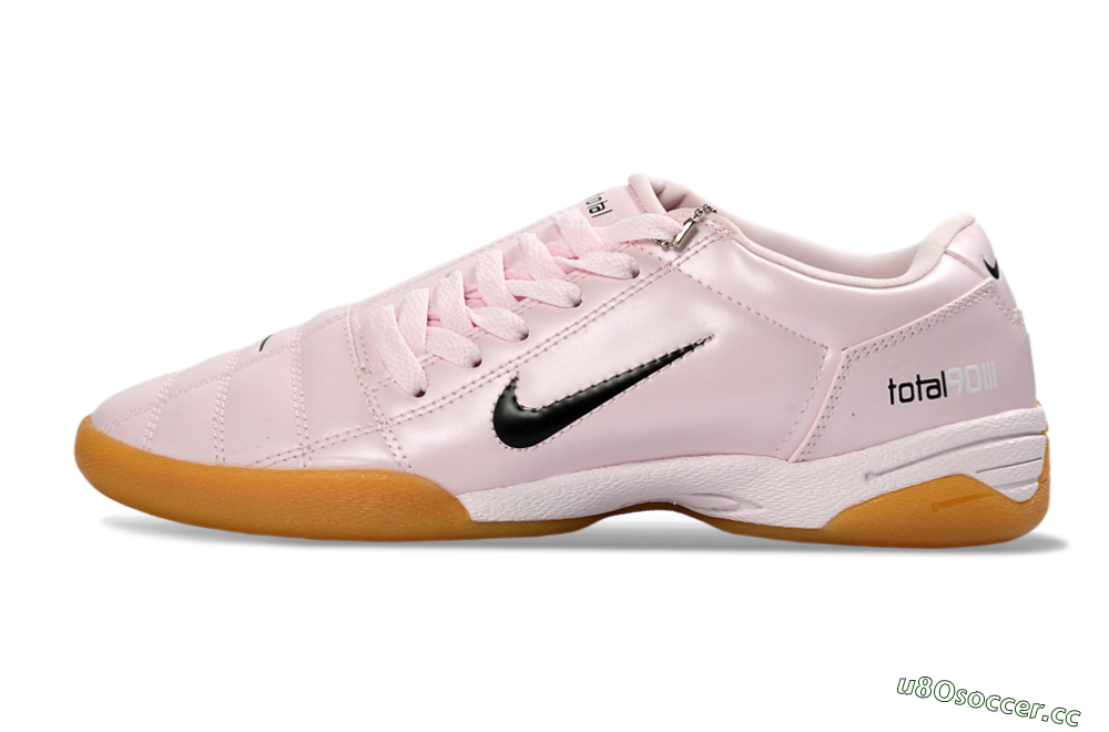 Men's Nike Total 90 III IC Indoor & Futsal Low-Tops Football Shoes - Pink/Soft Pink/Tan 0