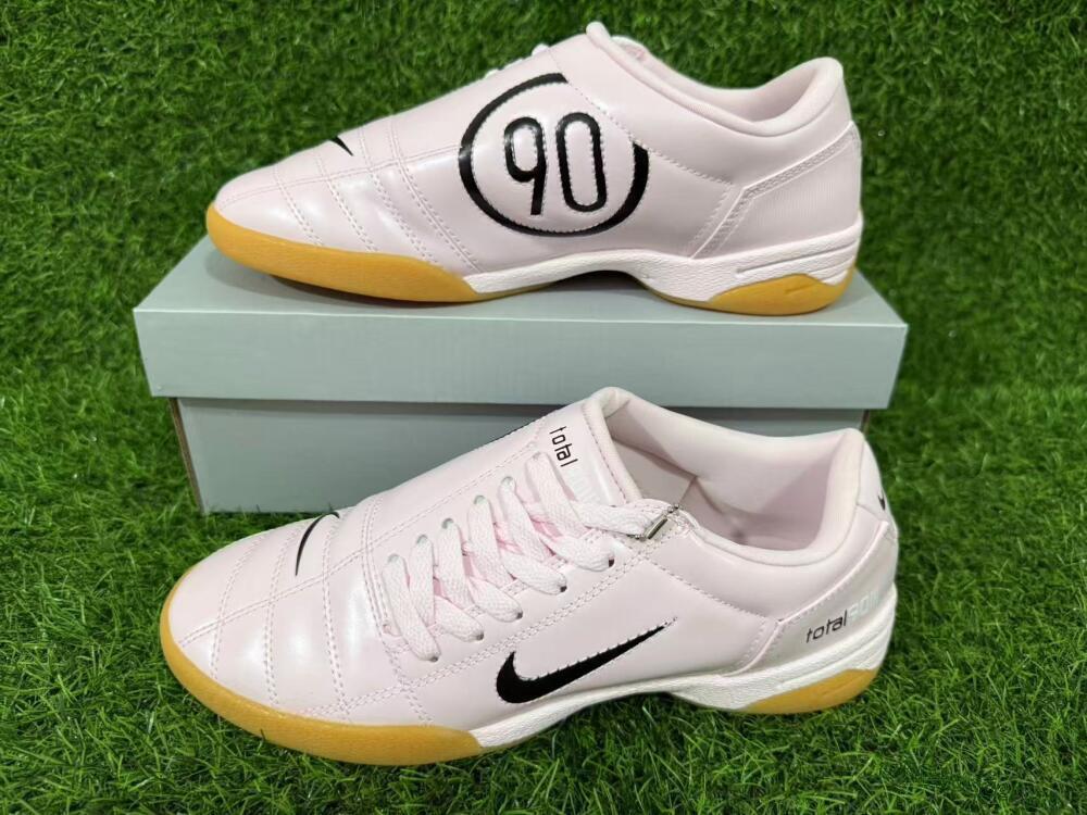 Men's Nike Total 90 III IC Indoor & Futsal Low-Tops Football Shoes - Pink/Soft Pink/Tan