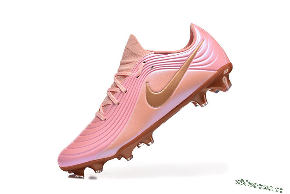 Men's Nike Tiempo Legend 11 Elite FG Firm Ground Low-Tops Football Boots - Pink/Blush Peach/Copper Bronze 8