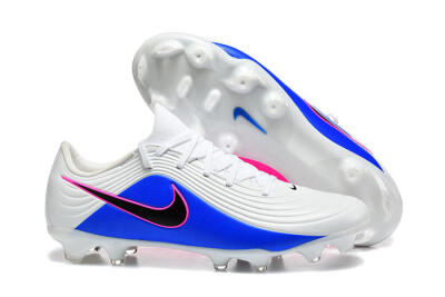 Men's Nike Tiempo Legend 11 Elite FG Firm Ground Low-Tops Football Boots - Blue/Vibrant Blue/Neon Pink