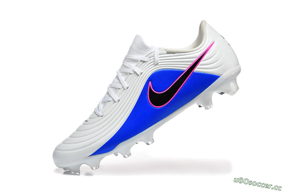 Men's Nike Tiempo Legend 11 Elite FG Firm Ground Low-Tops Football Boots - Blue/Vibrant Blue/Neon Pink 8