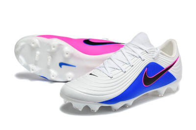 Men's Nike Tiempo Legend 11 Elite FG Firm Ground Low-Tops Football Boots - Blue/Vibrant Blue/Neon Pink