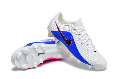 Men's Nike Tiempo Legend 11 Elite FG Firm Ground Low-Tops Football Boots - Blue/Vibrant Blue/Neon Pink