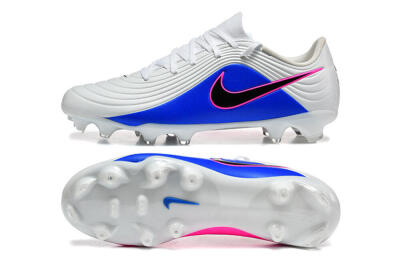 Men's Nike Tiempo Legend 11 Elite FG Firm Ground Low-Tops Football Boots - Blue/Vibrant Blue/Neon Pink
