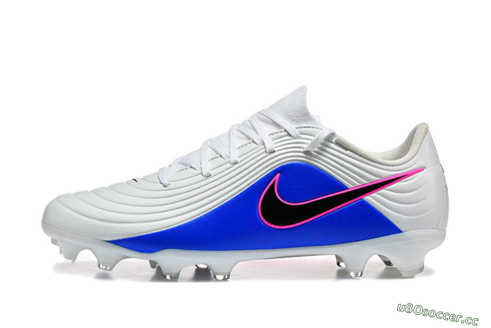 Men's Nike Tiempo Legend 11 Elite FG Firm Ground Low-Tops Football Boots - Blue/Vibrant Blue/Neon Pink 0