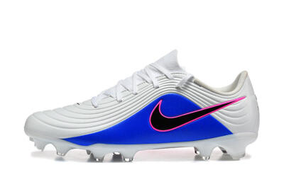 Men's Nike Tiempo Legend 11 Elite FG Firm Ground Low-Tops Football Boots - Blue/Vibrant Blue/Neon Pink