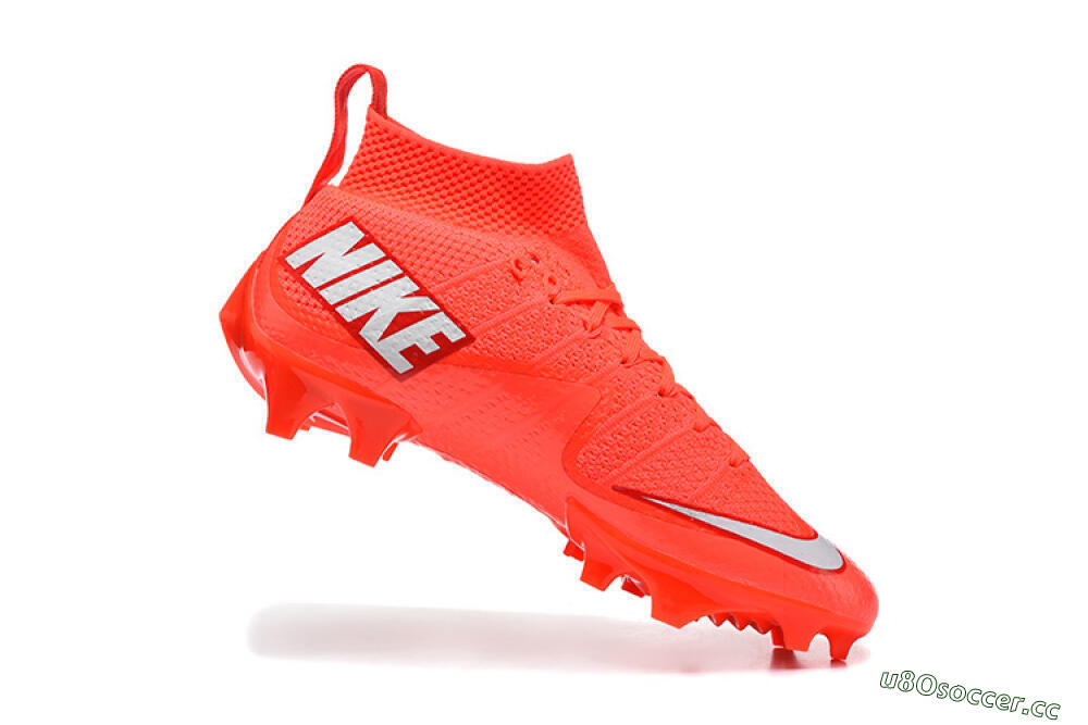 Men's Nike Magista Obra FG Firm Ground High-Tops Football Boots - Red/Vibrant Red/Flame Red 7